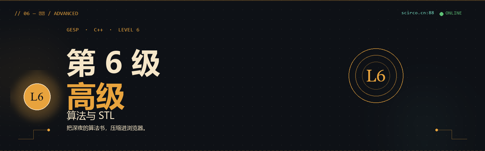 GESP C++ L6 高级